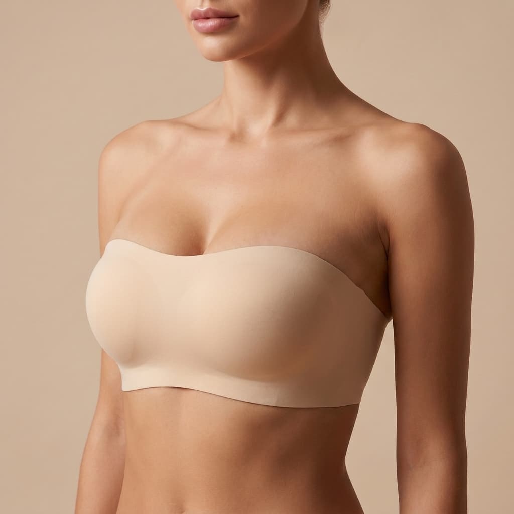 Invisible Push-Up Strapless Bra